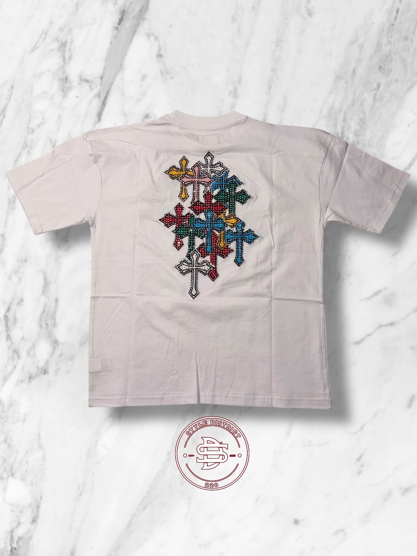 Crystalized Cross Shirt