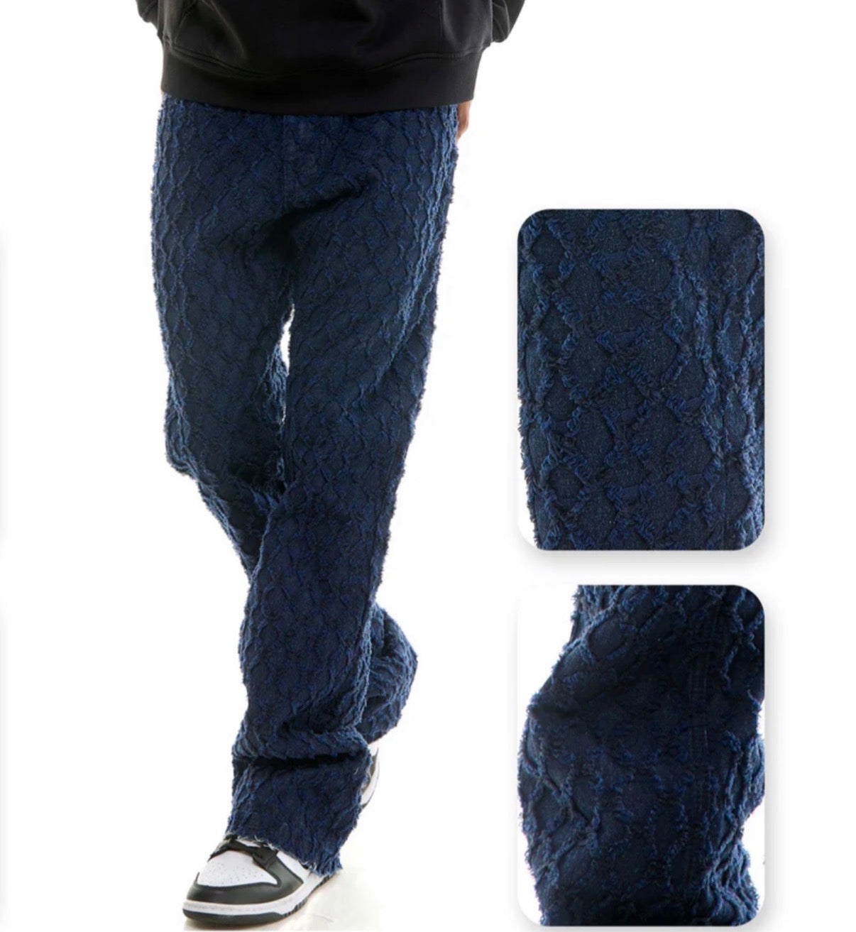 Pattern Jacquard Jeans`