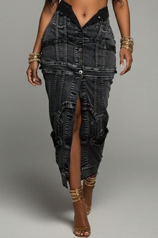 Call it Chaos denim skirt