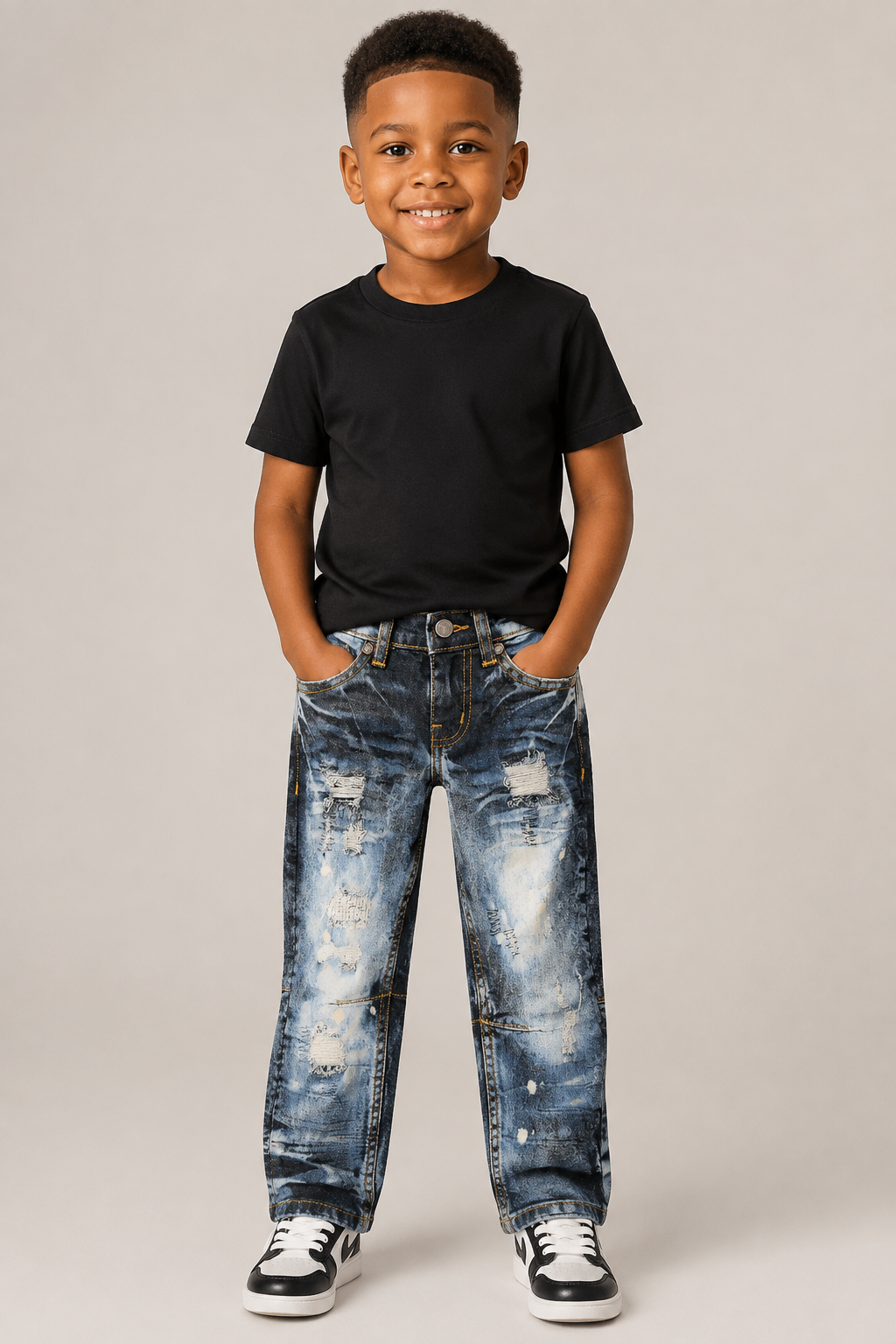 Youth Distressed Denim Jeans