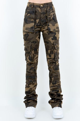 Camo Utility Stacked Jeans
