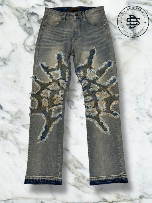 Spider Web Slim Jeans
