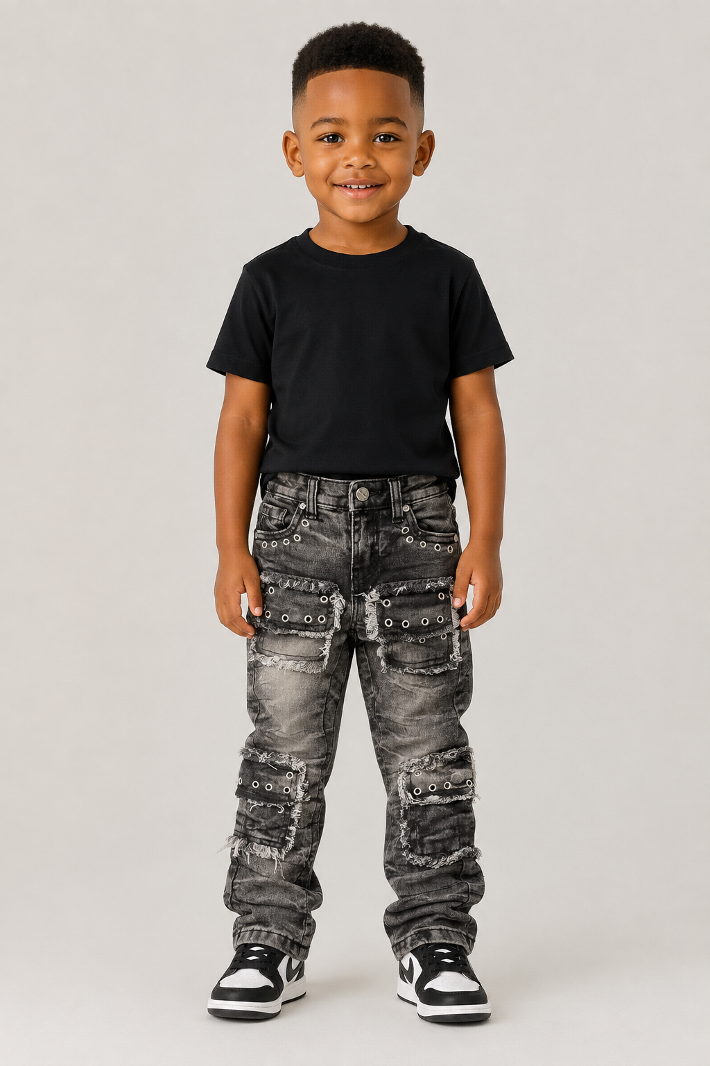 Youth Distressed Detail Denim Jeans