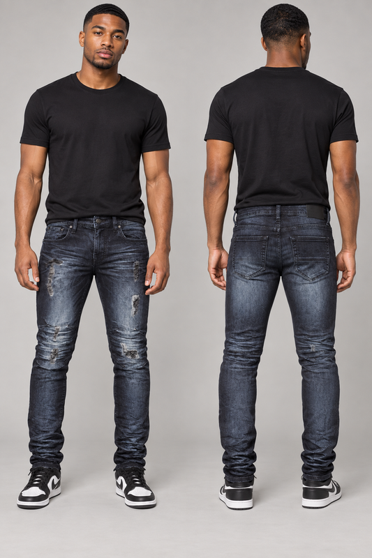 Midnight Distress Jeans